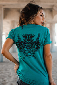 Walk The Plank Sea Green T-Shirt