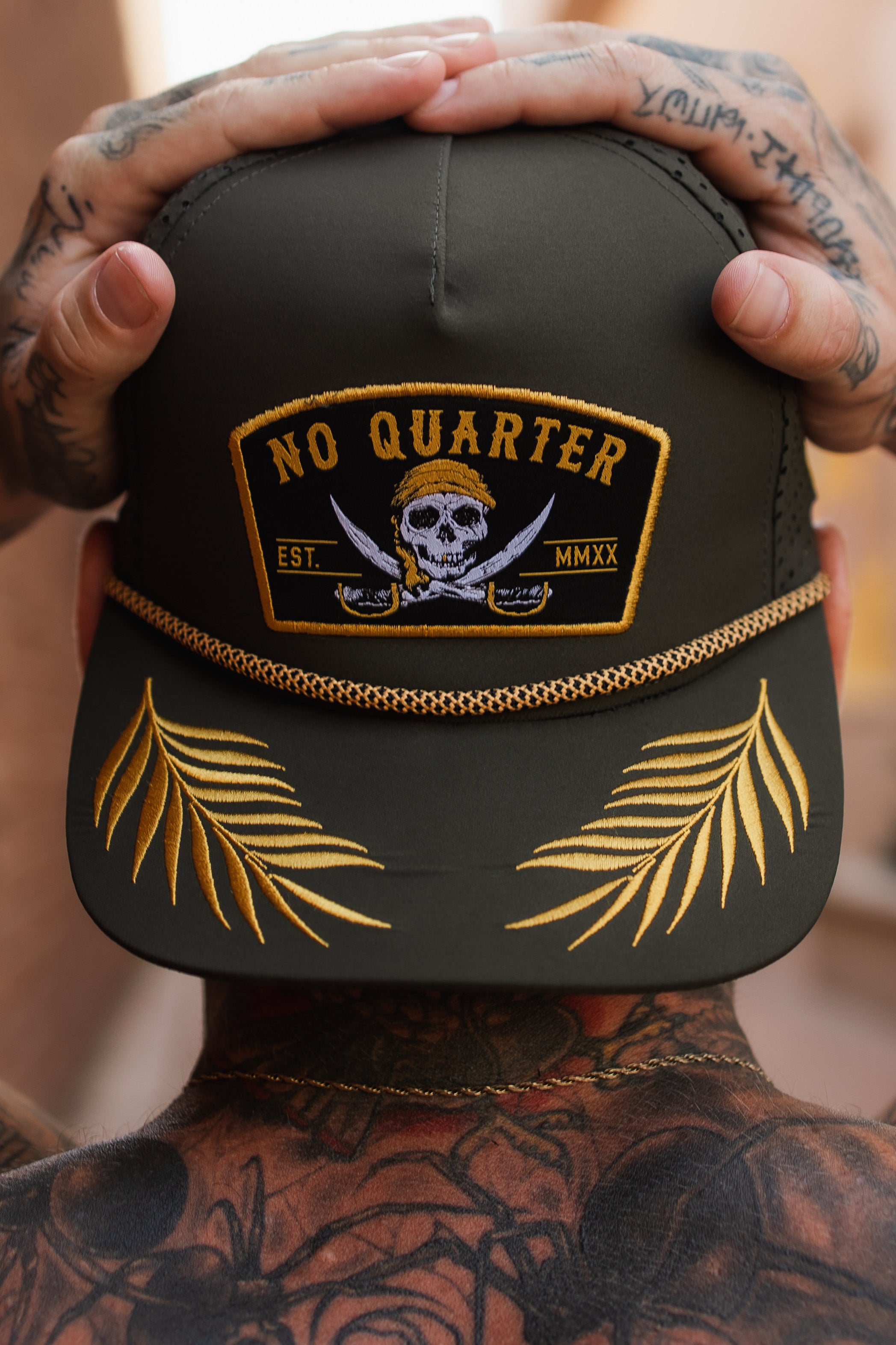 No Quarter Olive Snapback