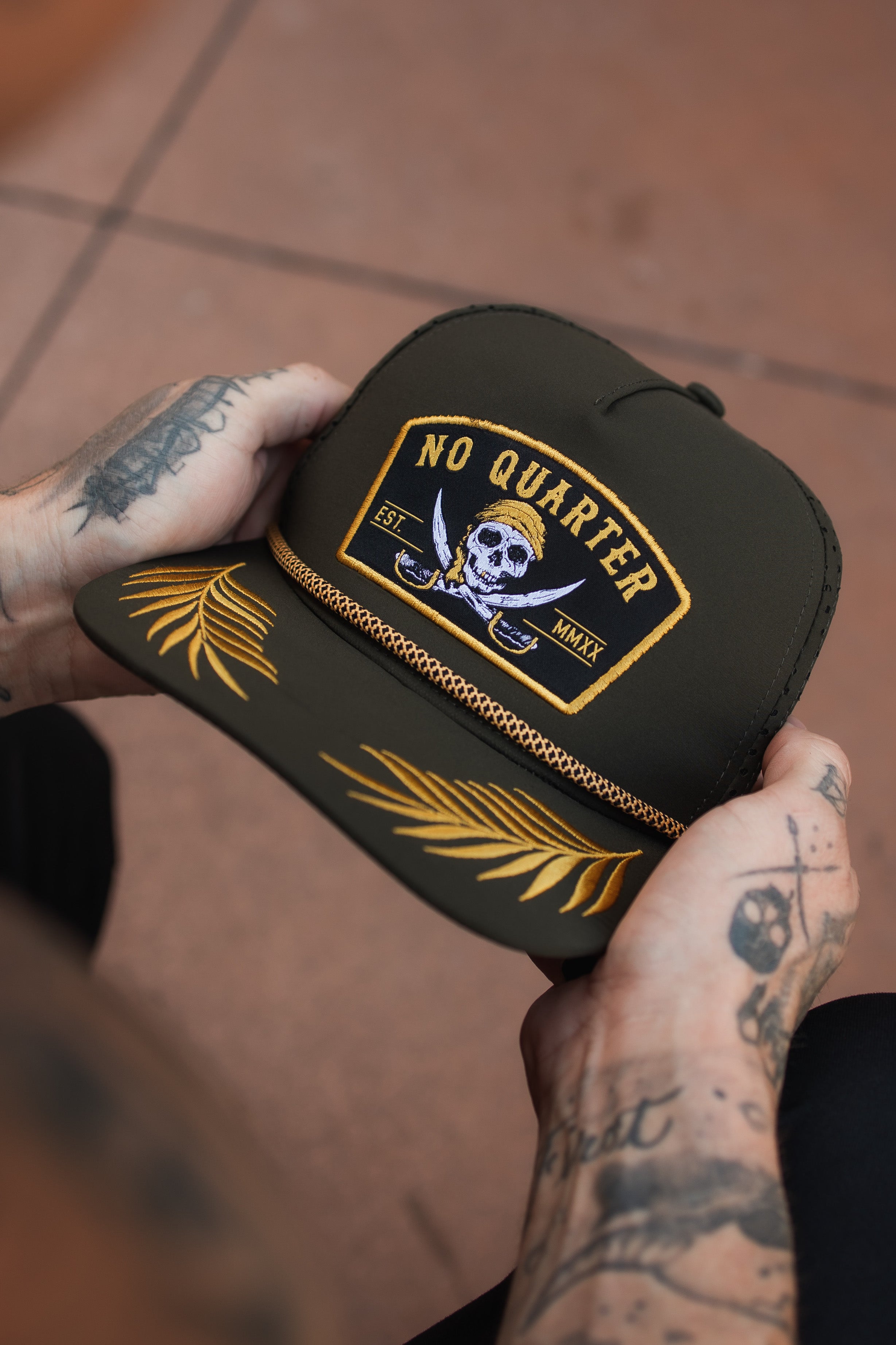 No Quarter Olive Snapback