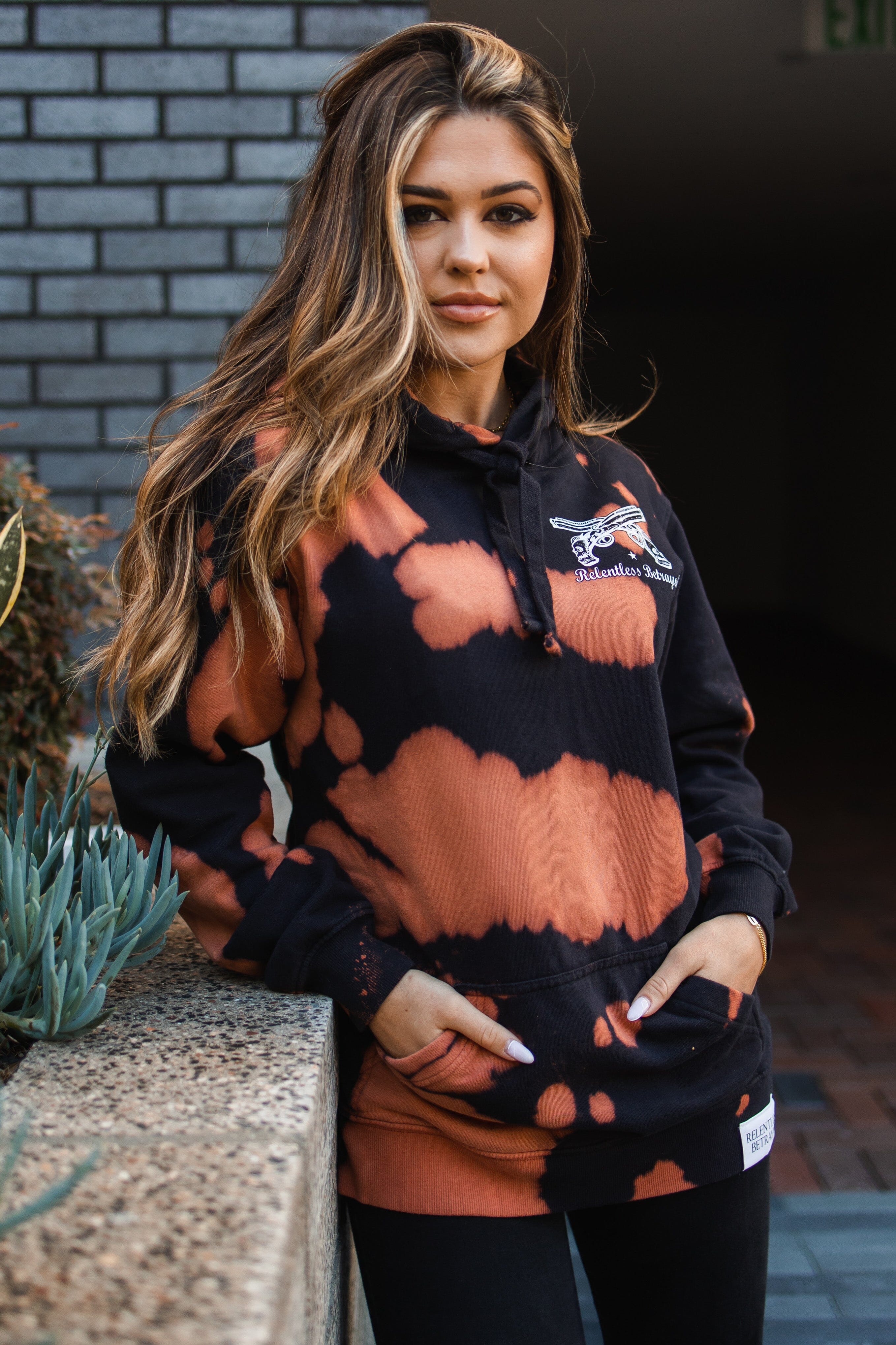 No Prey, No Pay Bleach Wash Hoodie