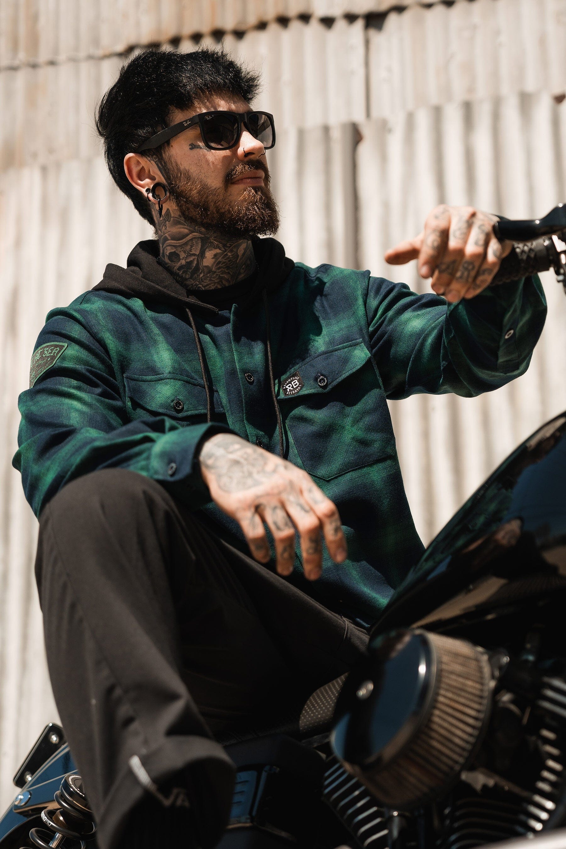Lost At Sea Premium Hooded Flannel