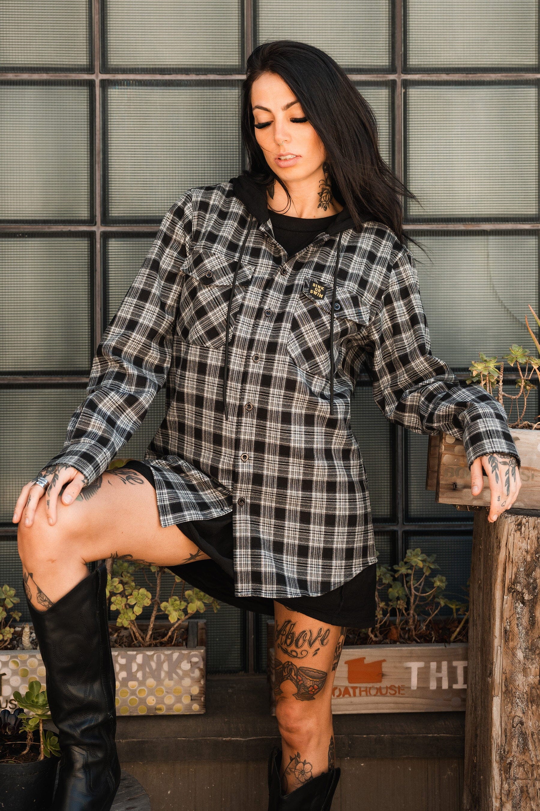 Sink Or Swim Premium Hooded Flannel