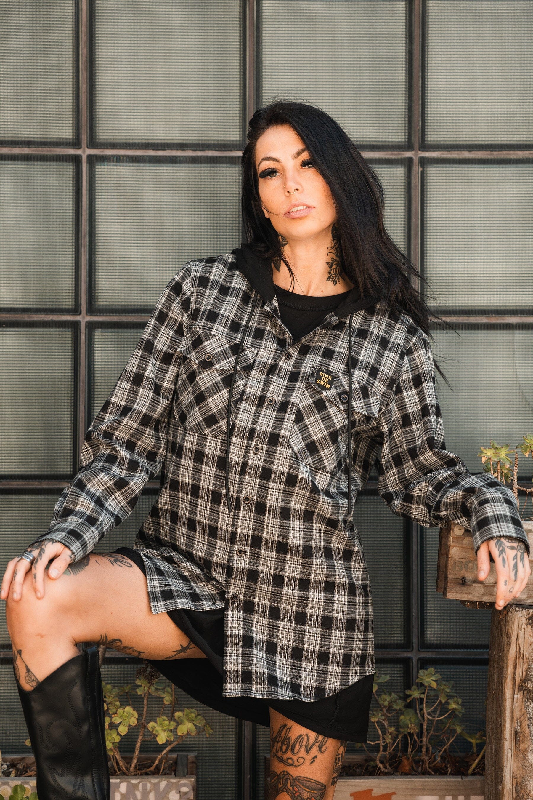 Sink Or Swim Premium Hooded Flannel