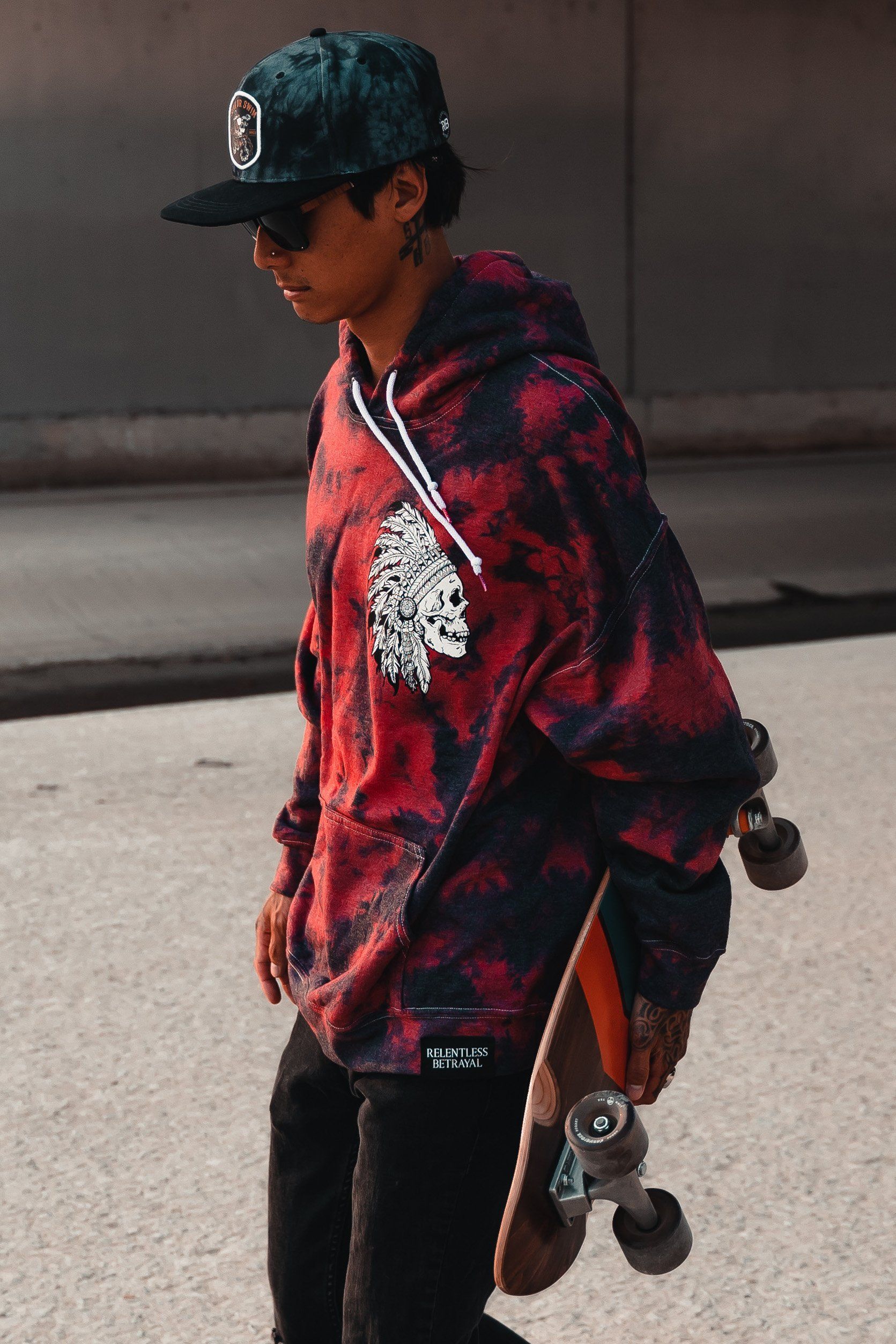 Trustless Chief Tie Dye Hoodie