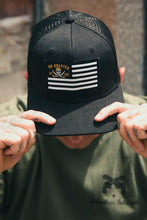 Load image into Gallery viewer, No Quarter Stripe &quot;Trucker&quot; Snapback