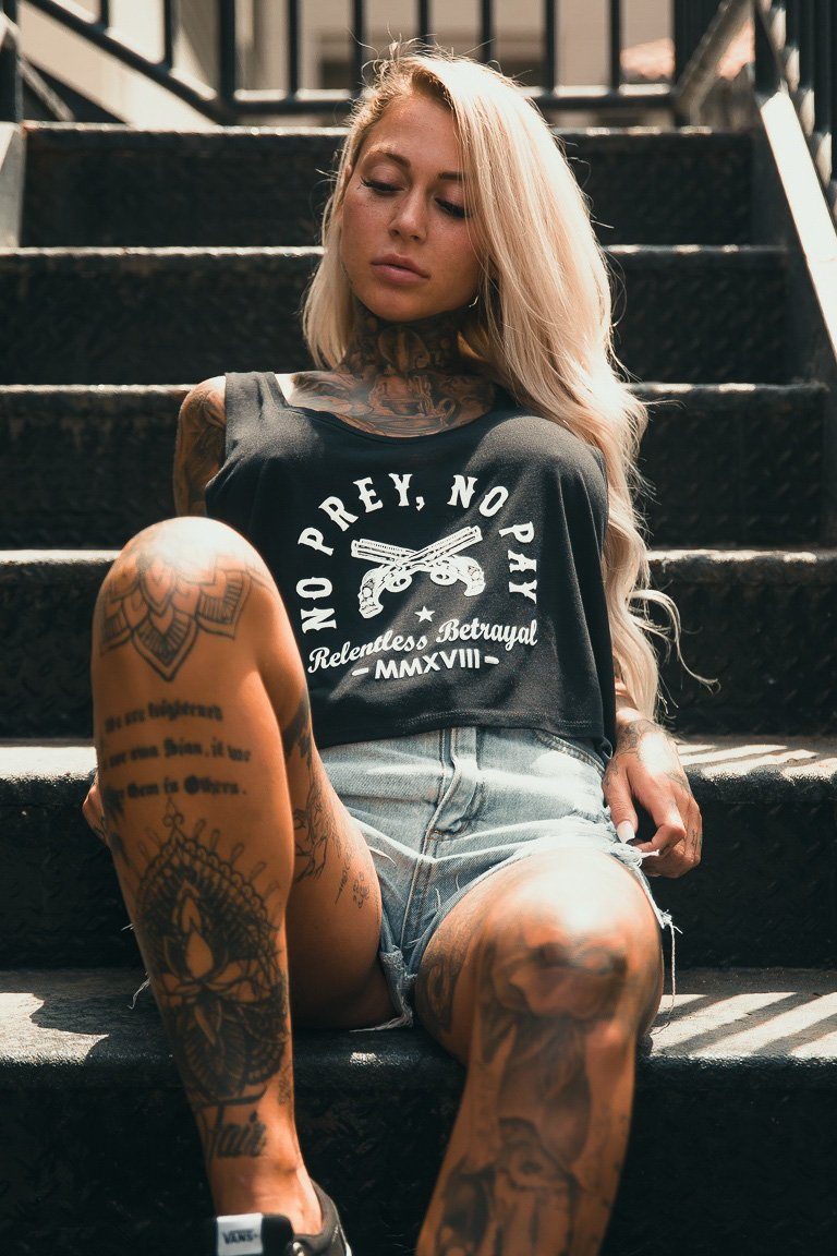 No Prey, No Pay Women's Crop Tank