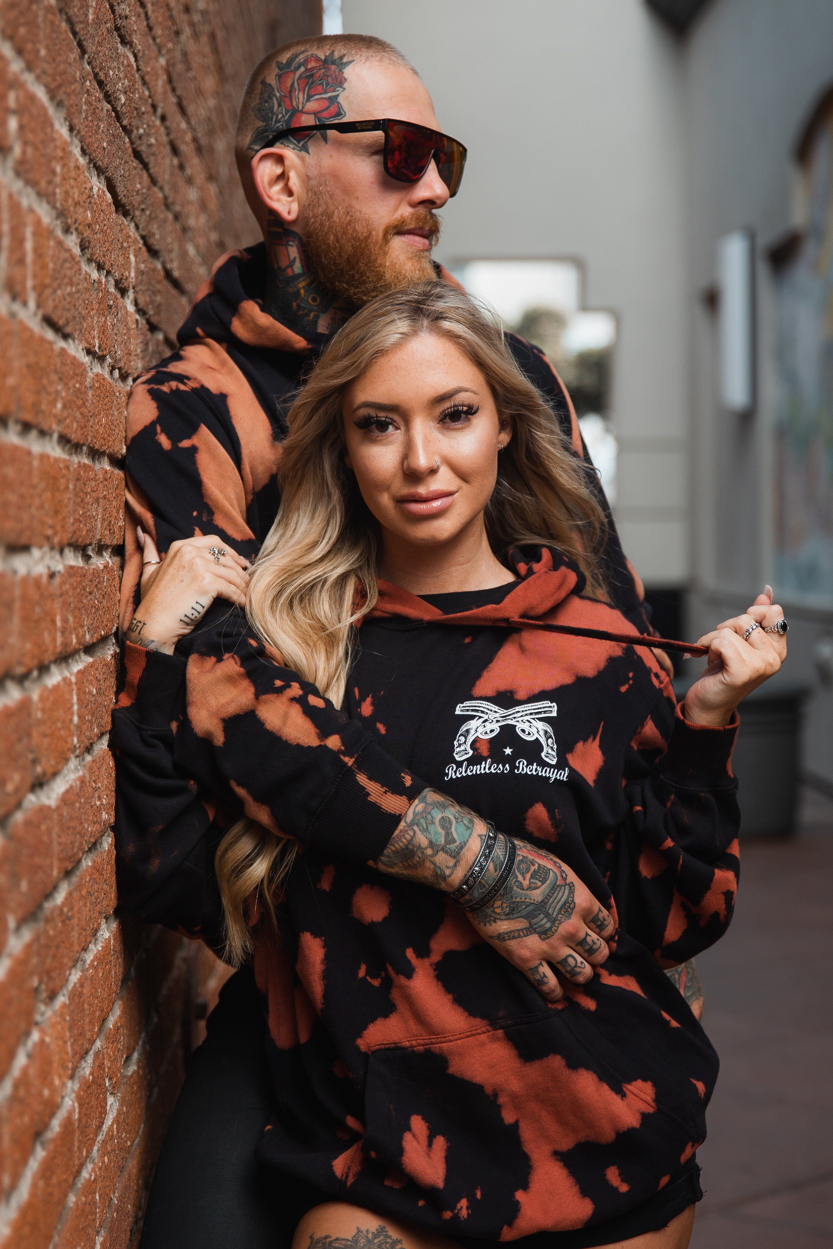 No Prey, No Pay Bleach Wash Hoodie