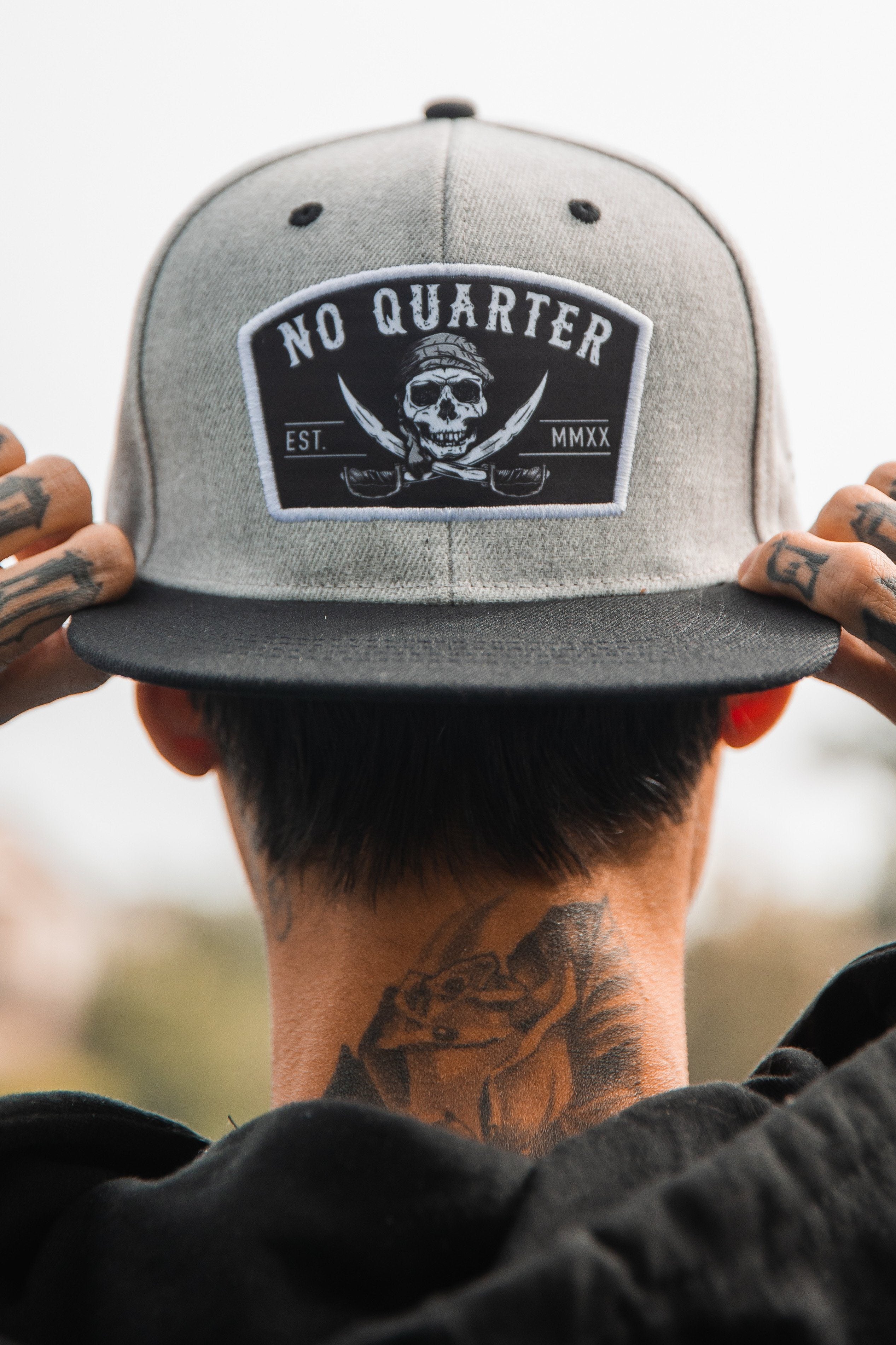 No Quarter Gray Snapback