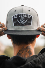 Load image into Gallery viewer, No Quarter Gray Snapback