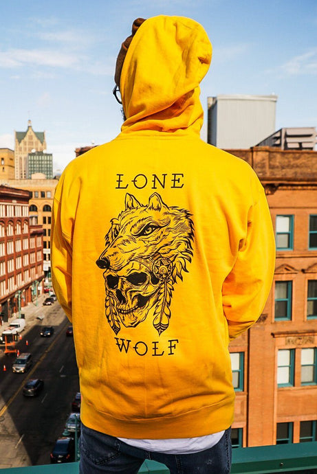 Lone Wolf Hoodie GOLD