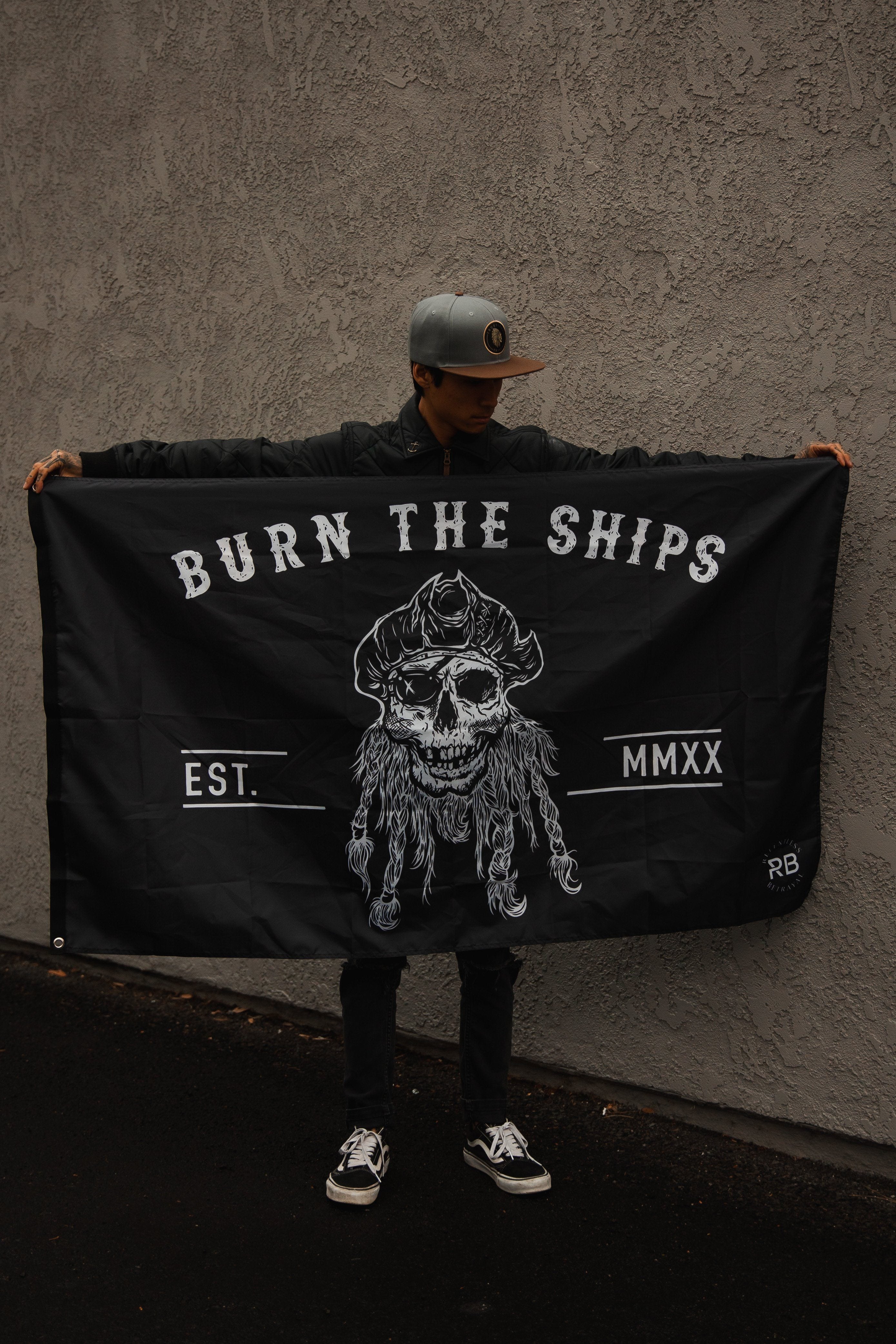 Burn The Ships Flag