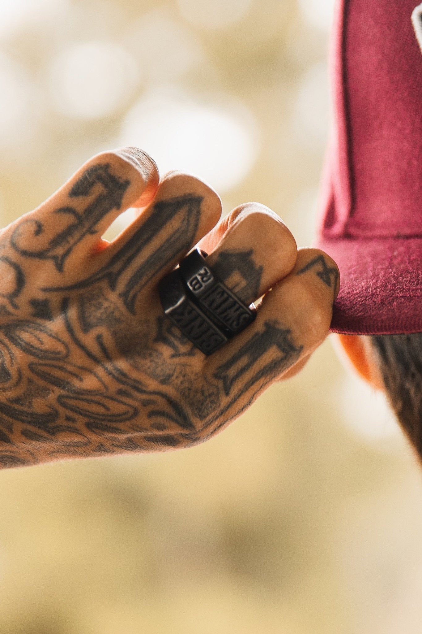 Blackout Sink Or Swim Stainless Steel Rings | Set Of 2 | By Relentless ...